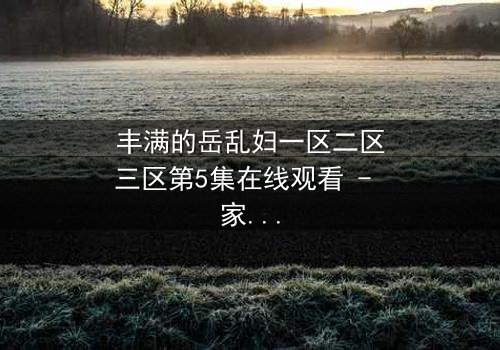 丰满的岳乱妇一区二区三区第5集在线观看 - 家庭秘密引爆情感风暴