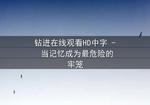 钻进在线观看HD中字 - 当记忆成为最危险的牢笼