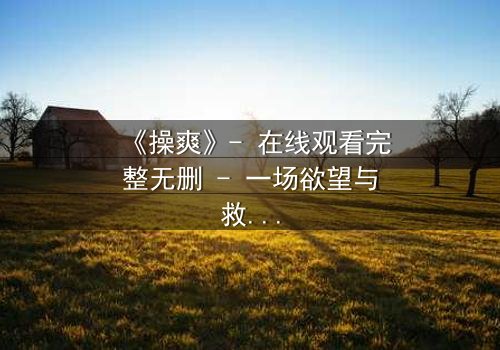 《操爽》- 在线观看完整无删 - 一场欲望与救赎的终极较量