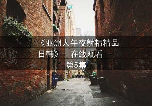 《亚洲人午夜射精精品日韩》- 在线观看 - 第5集