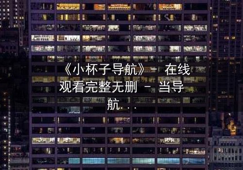 《小杯子导航》- 在线观看完整无删 - 当导航变成致命陷阱