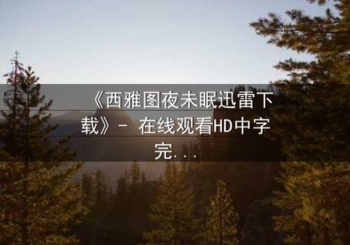《西雅图夜未眠迅雷下载》- 在线观看HD中字完整无删 - 一段跨越时空的浪漫谜局