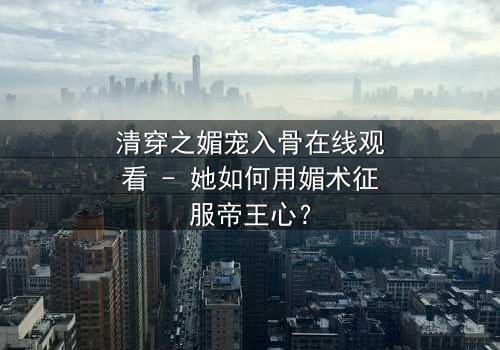 清穿之媚宠入骨在线观看 - 她如何用媚术征服帝王心?