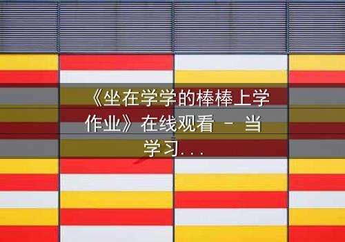 《坐在学学的棒棒上学作业》在线观看 - 当学习变成一场危险的诱惑游戏